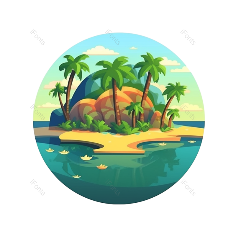 夏至图片,元素元素,扁平化设计PNG,天空免抠素材